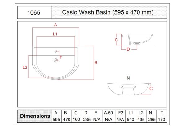 1065 - Casio Wash Basin - Image 3