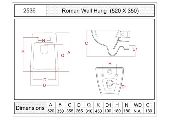 2536 - Roman Wall Hung - Image 3