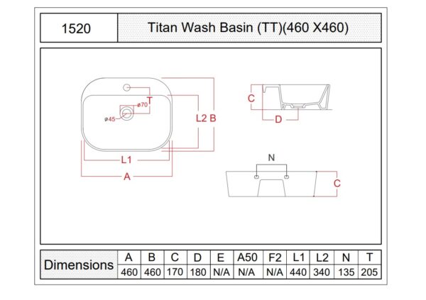 1520 - Titan Wash Basin - Image 3
