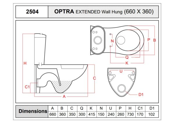 2504 - Optra EWC With Ego Cistern - Image 2