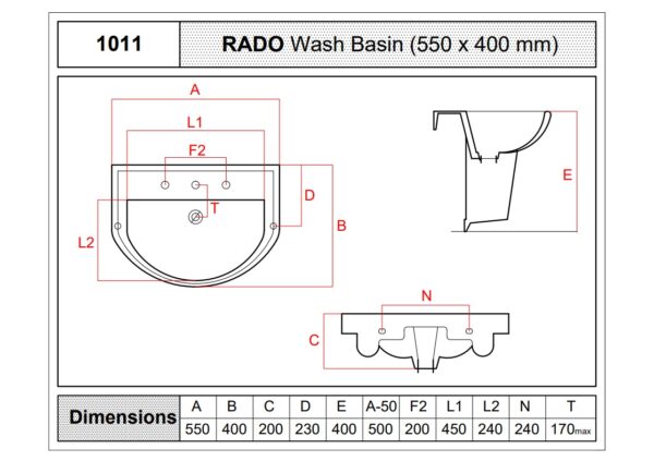 1011 - Rado With Full Pedestal - Image 2